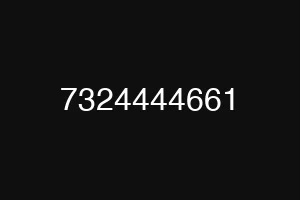 7324444661